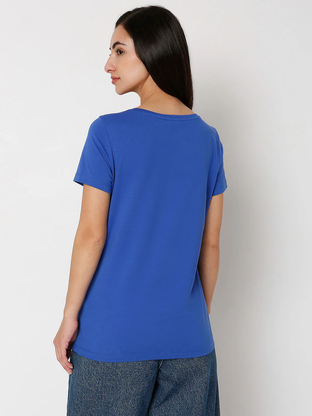 Blue Typographic Print T-Shirt - Image 3