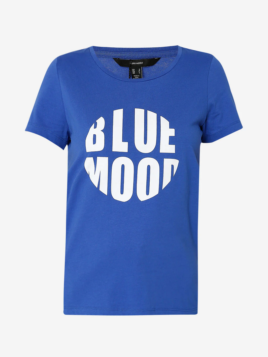 Blue Typographic Print T-Shirt - Image 6