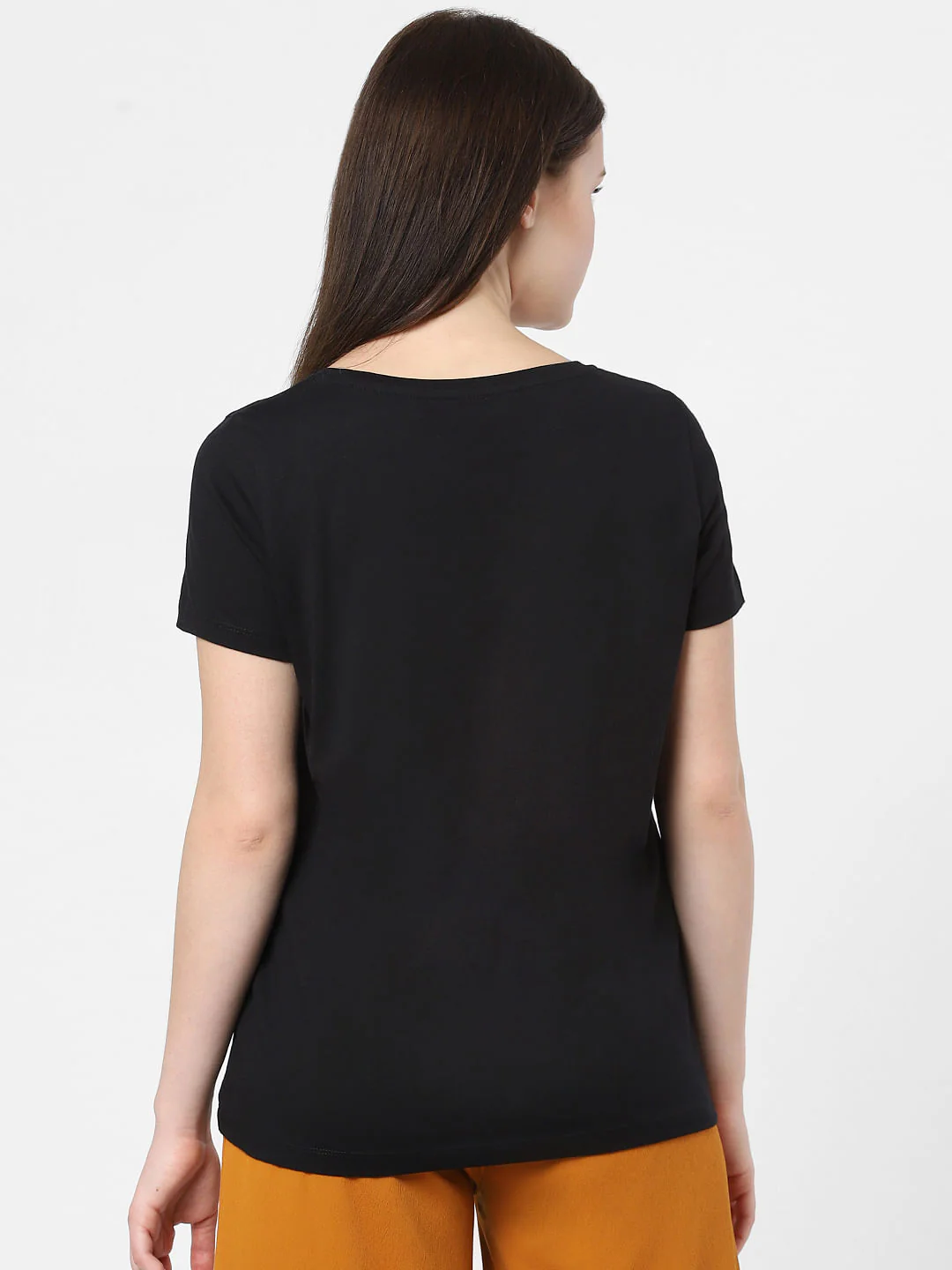 Black Typographic Print T-Shirt - Image 3