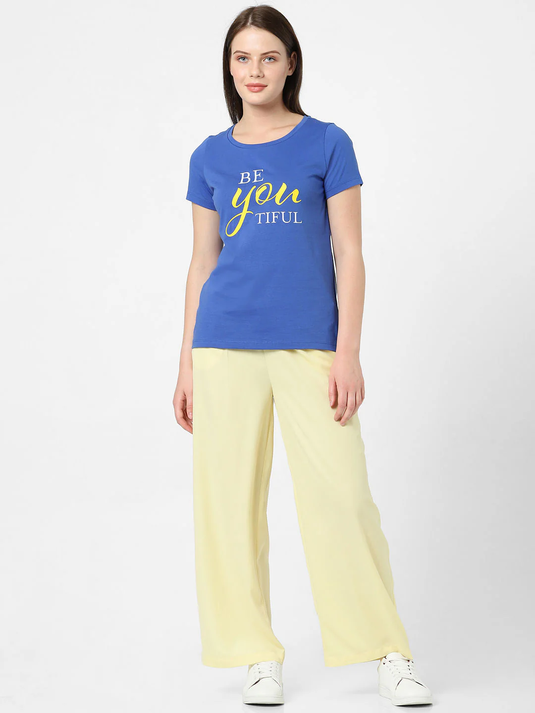 Blue Typographic Print T-Shirt - Image 5