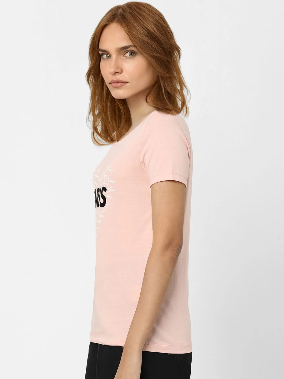 Pink Typographic Print T-Shirt - Image 2