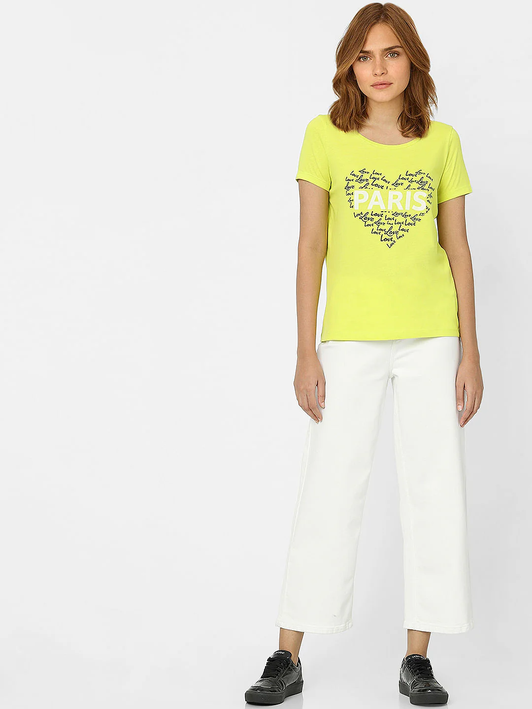 Yellow Typographic Print T-Shirt - Image 4