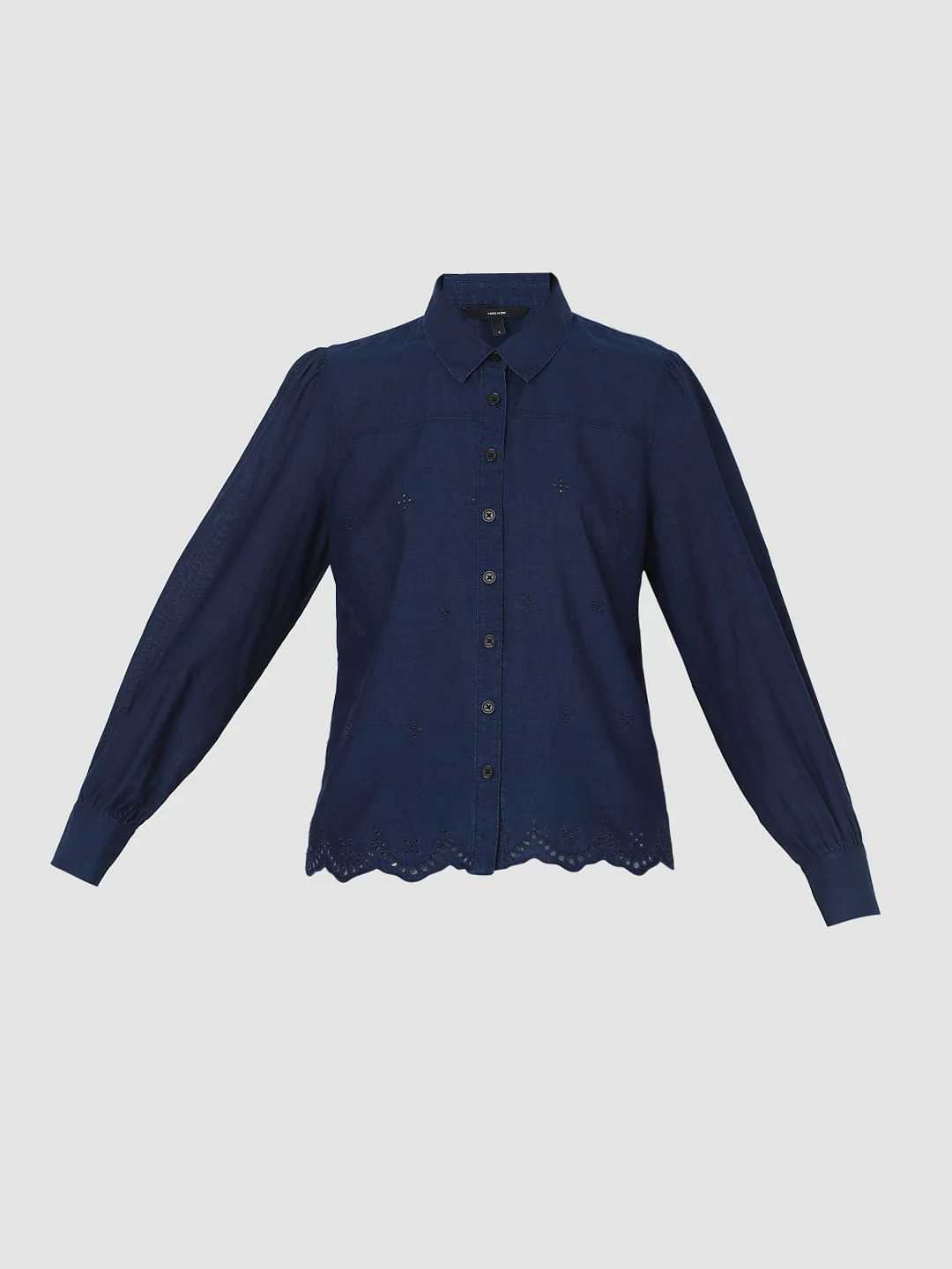 Blue Schiffli Shirt - Image 7