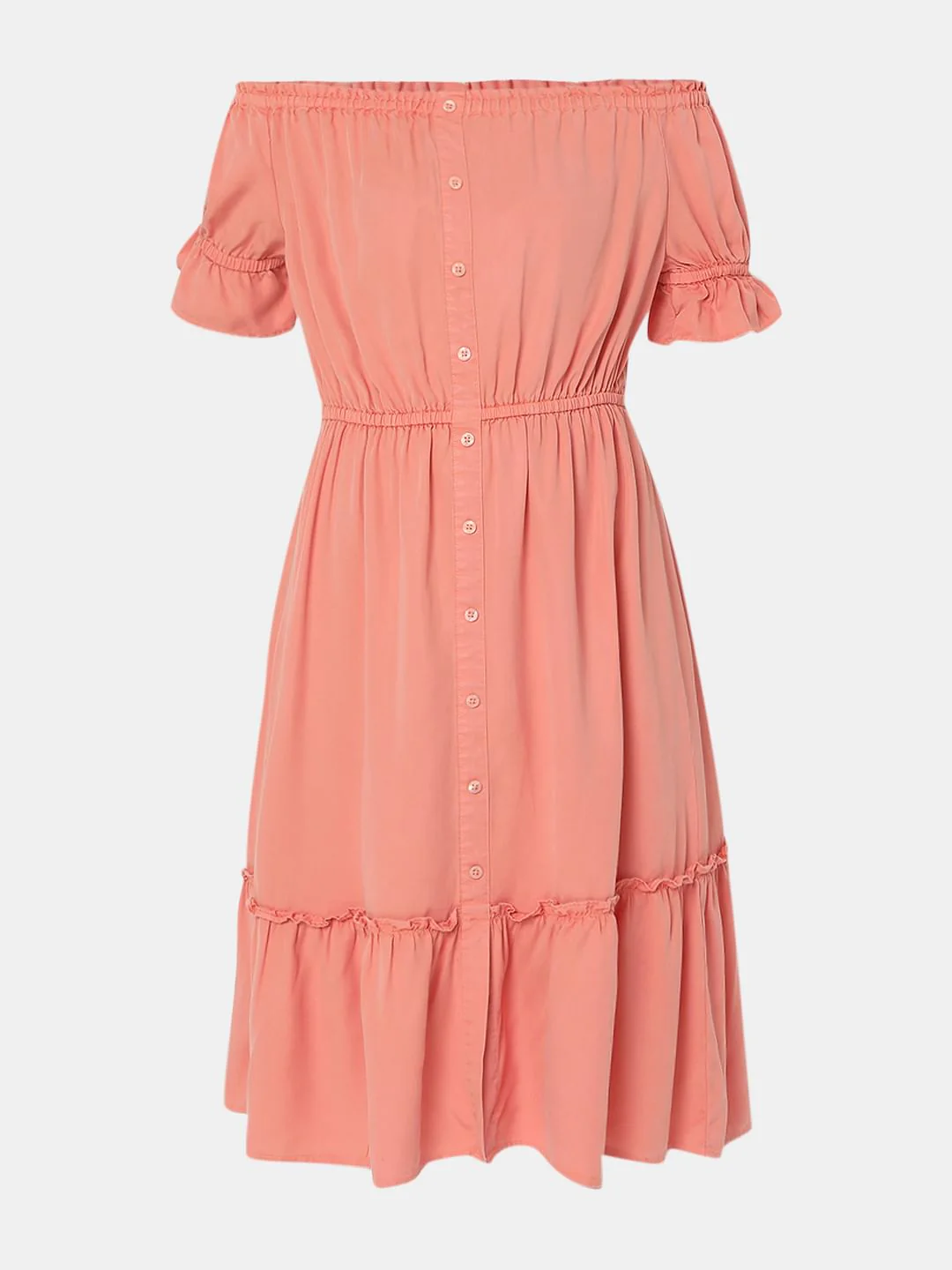 Peace Overdyed Off-Shoulder Dress - Image 6
