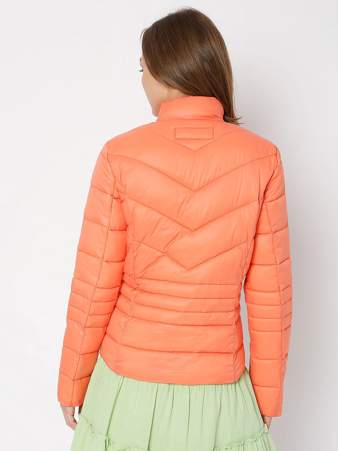 Orange Puffer Jacket - Image 4
