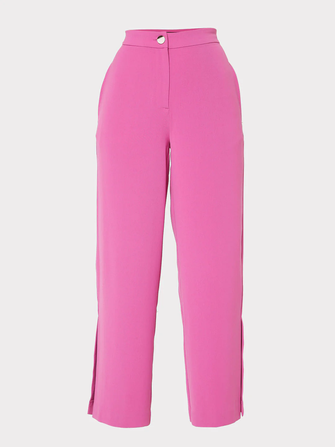 Pink High Rise Wide Leg Co-Ord Set Pants - Image 8
