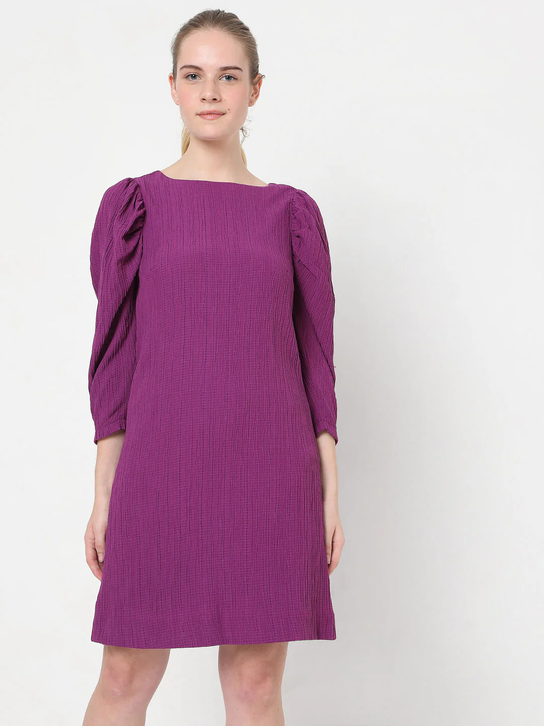 Purple Shift Dress - Image 2