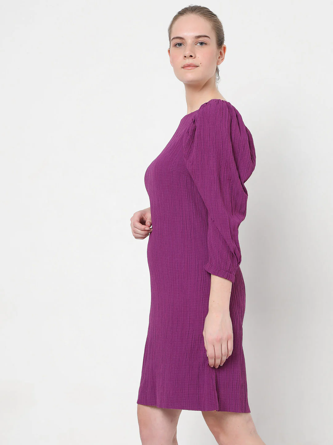 Purple Shift Dress - Image 3