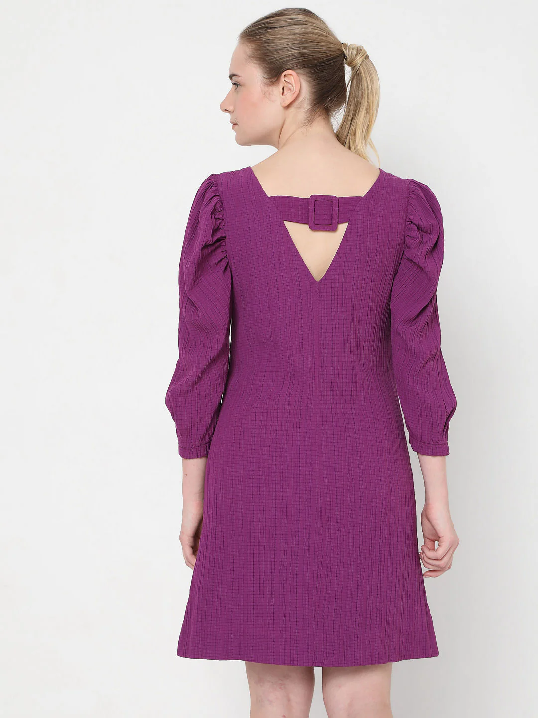 Purple Shift Dress - Image 4