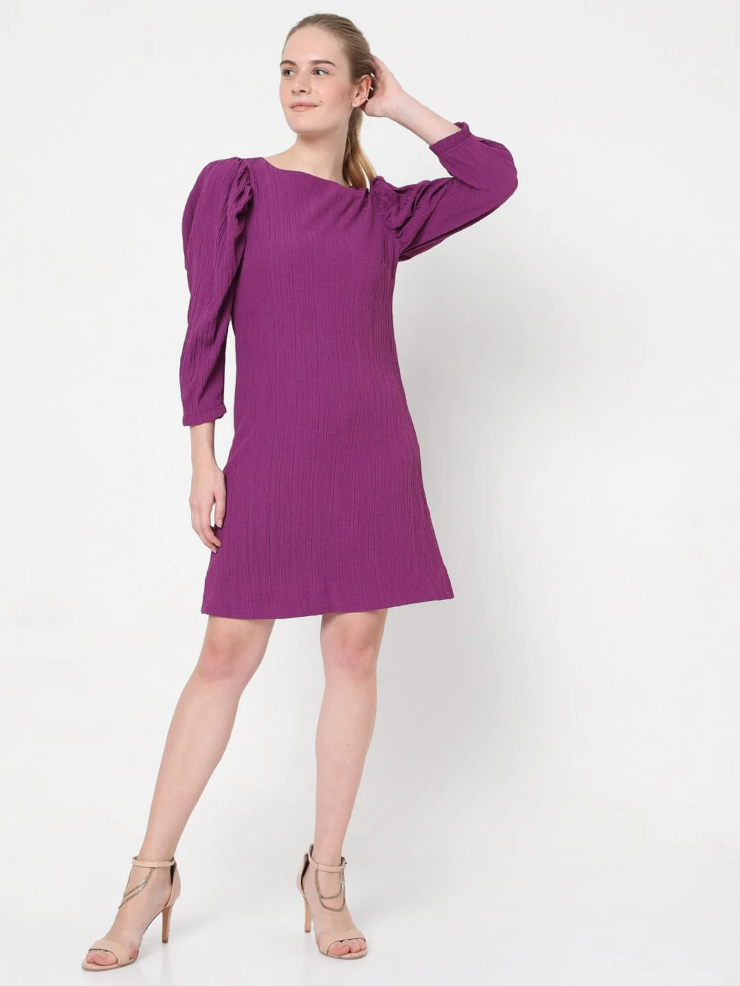 Purple Shift Dress - Image 5