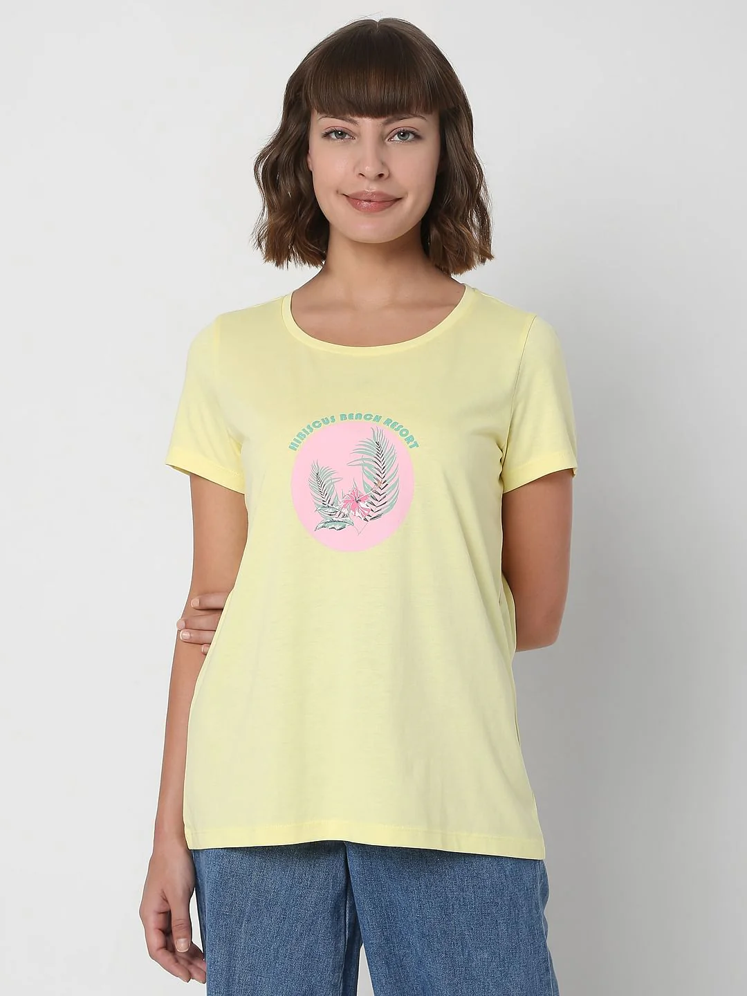Yellow Graphic T-Shirt - Image 2
