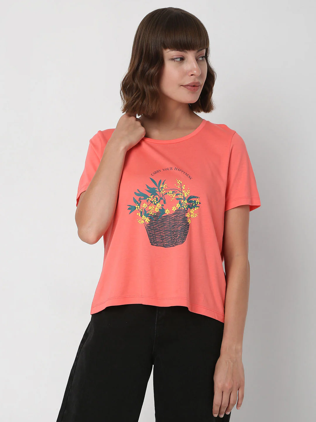 Pink Graphic Print T-Shirt - Image 2