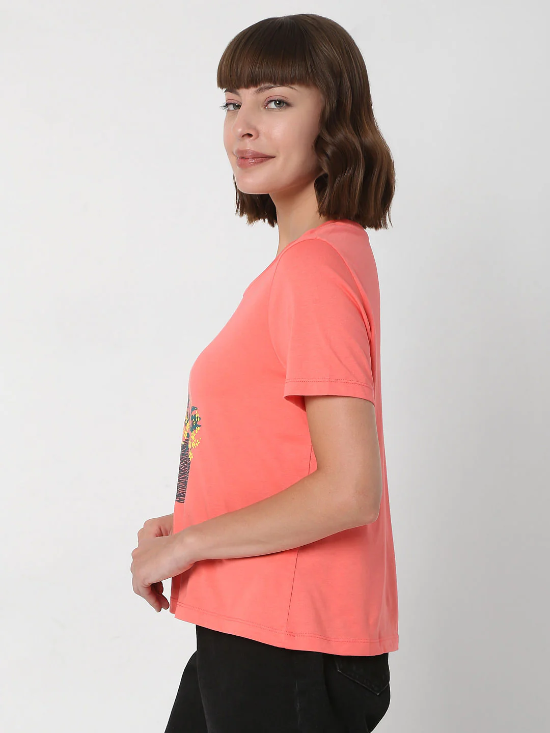 Pink Graphic Print T-Shirt - Image 3