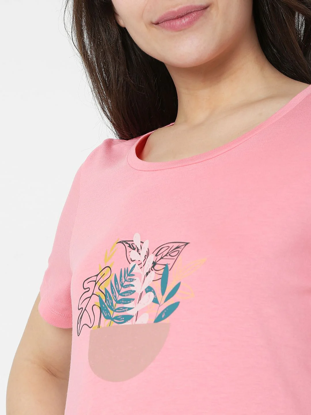 Pink Graphic Print T-Shirt - Image 6