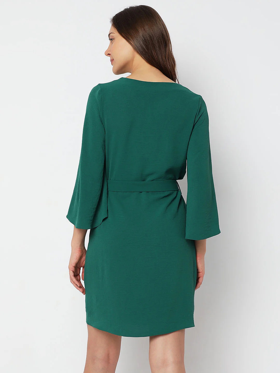 Green Fit & Flare Dress - Image 4