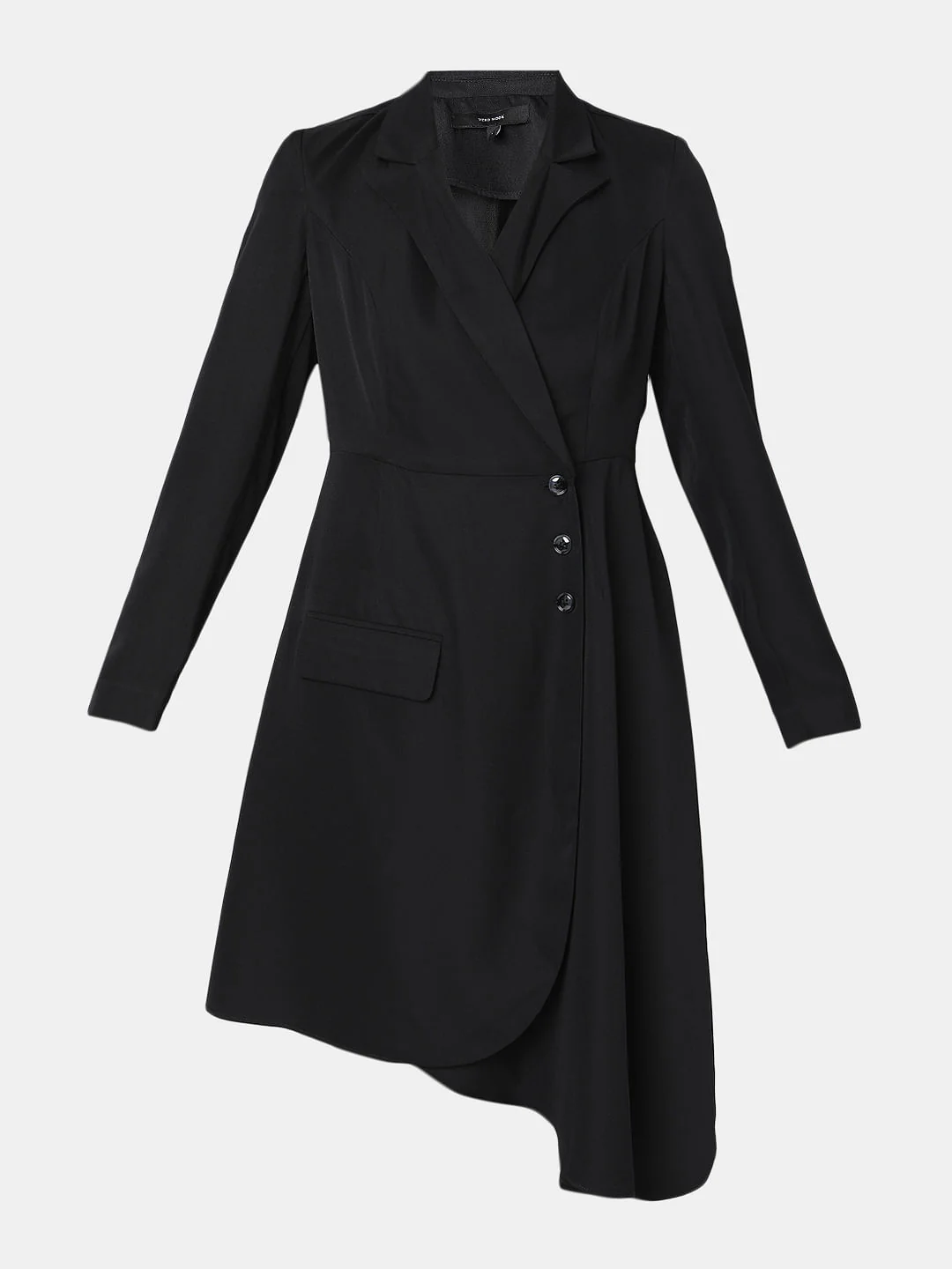 Black High-Low Blazer Dress - Image 7