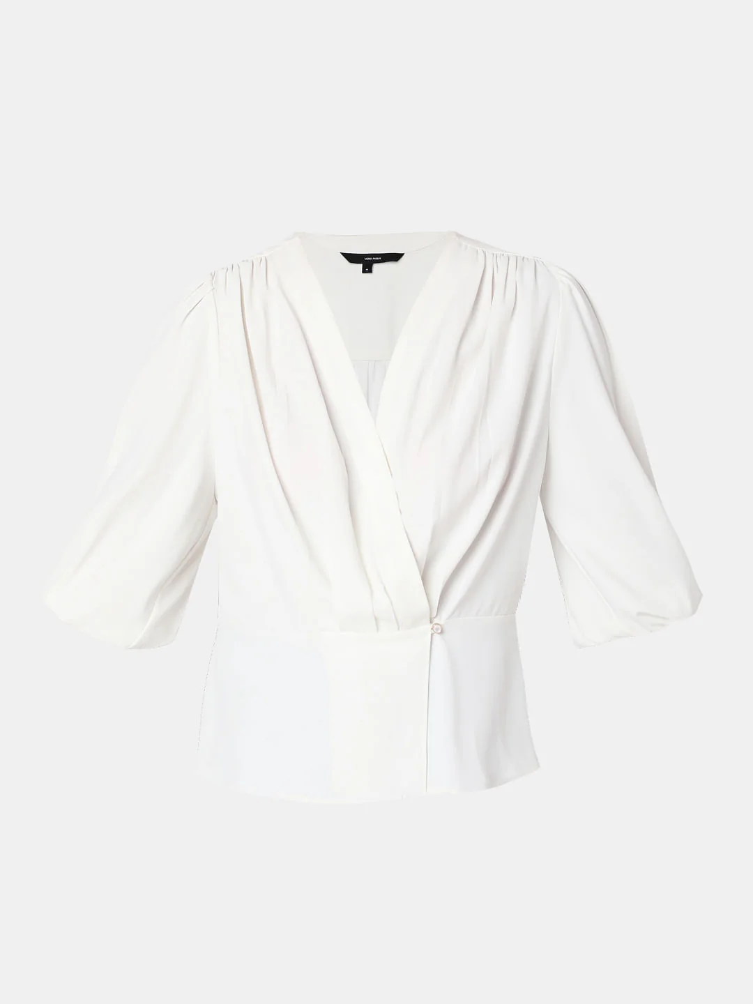 White Puff Sleeves Top - Image 7