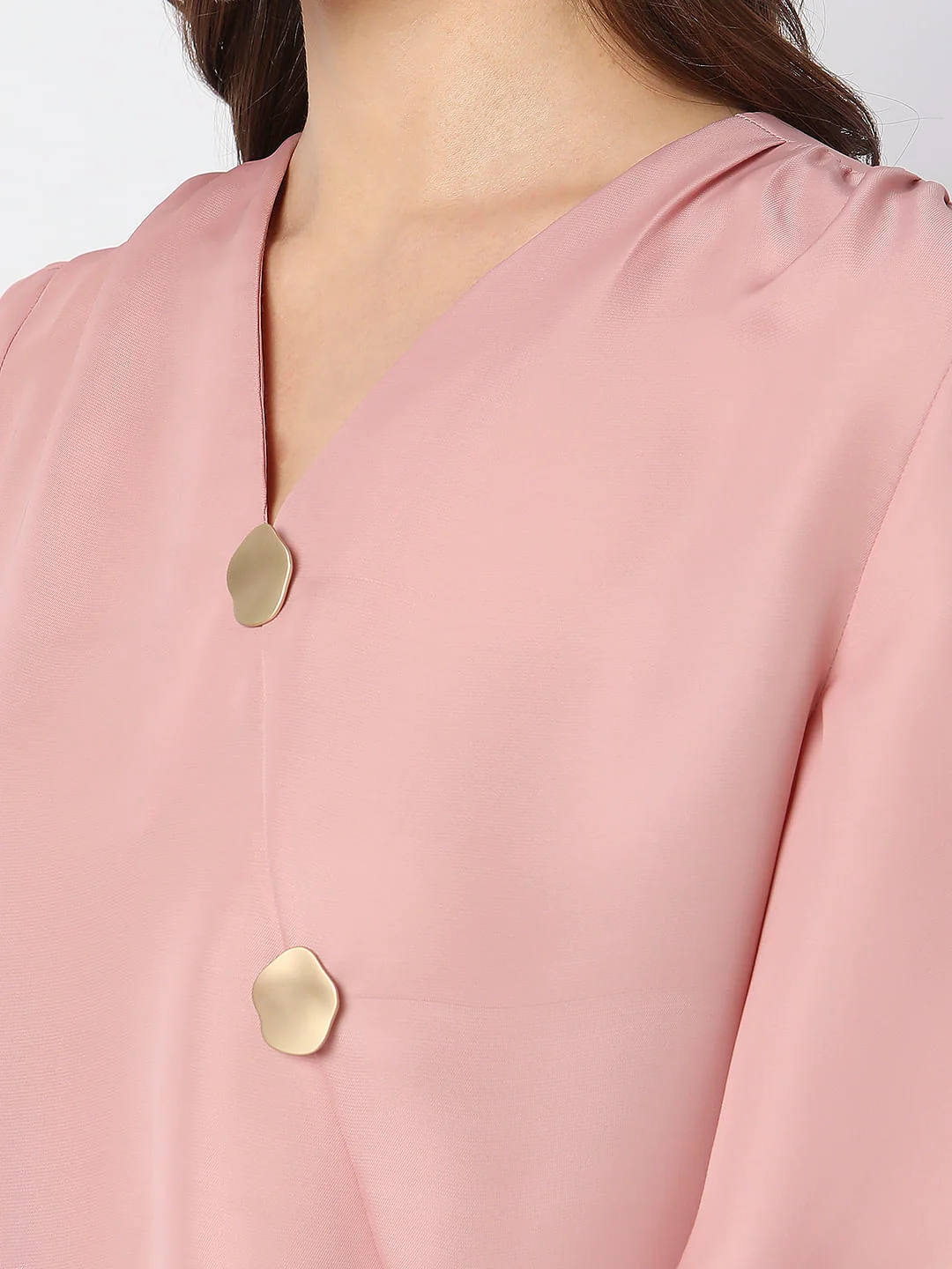 Pink Button Detail Top - Image 6