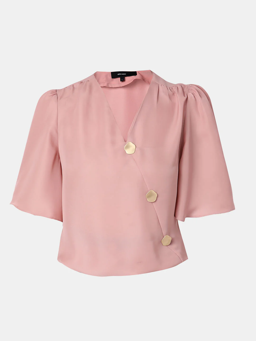 Pink Button Detail Top - Image 7