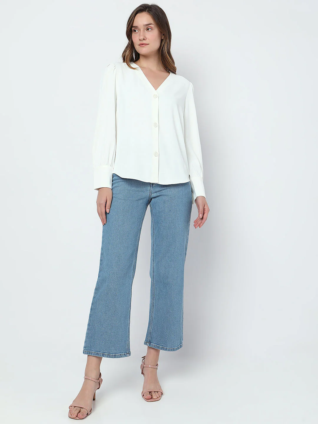 Off-White Puff Sleeves Shirt - Image 5
