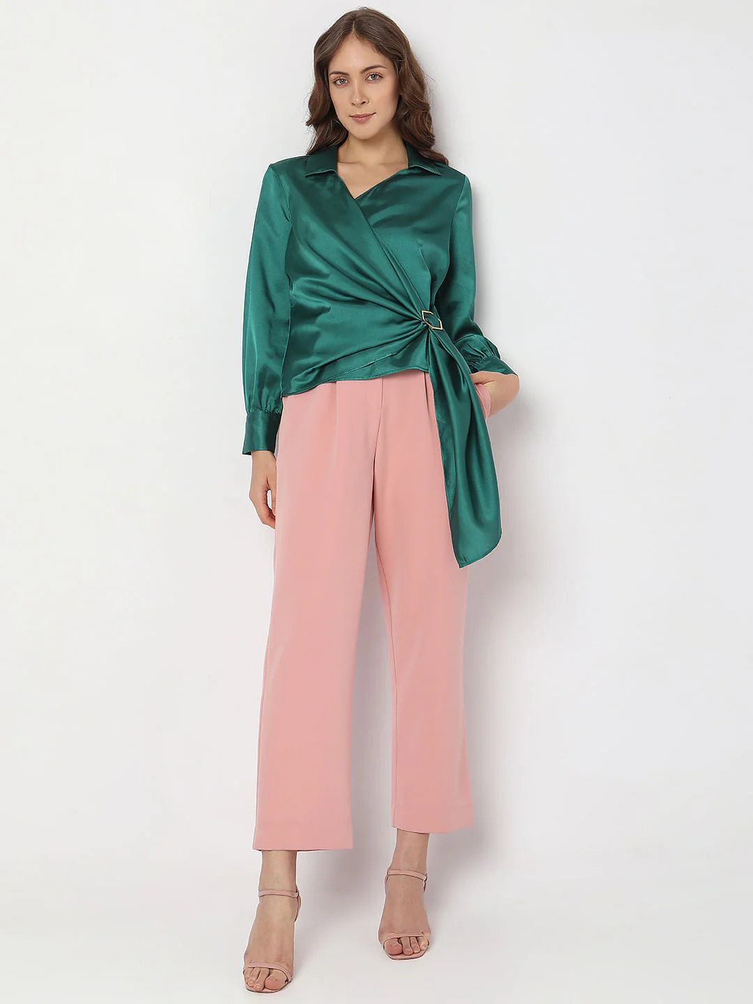 Green Satin Top - Image 5