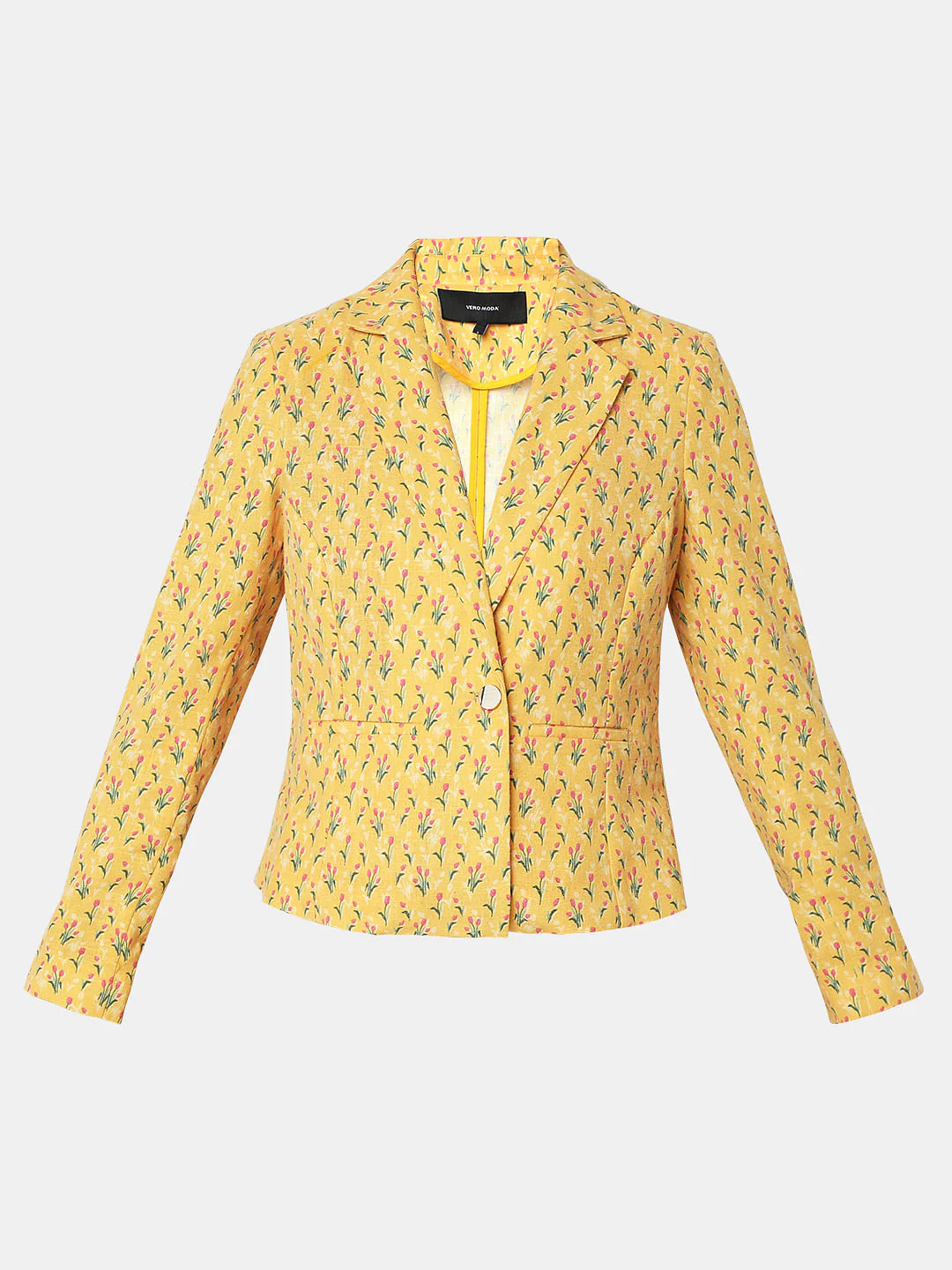 Mustard Floral Co-Ord Blazer - Image 7