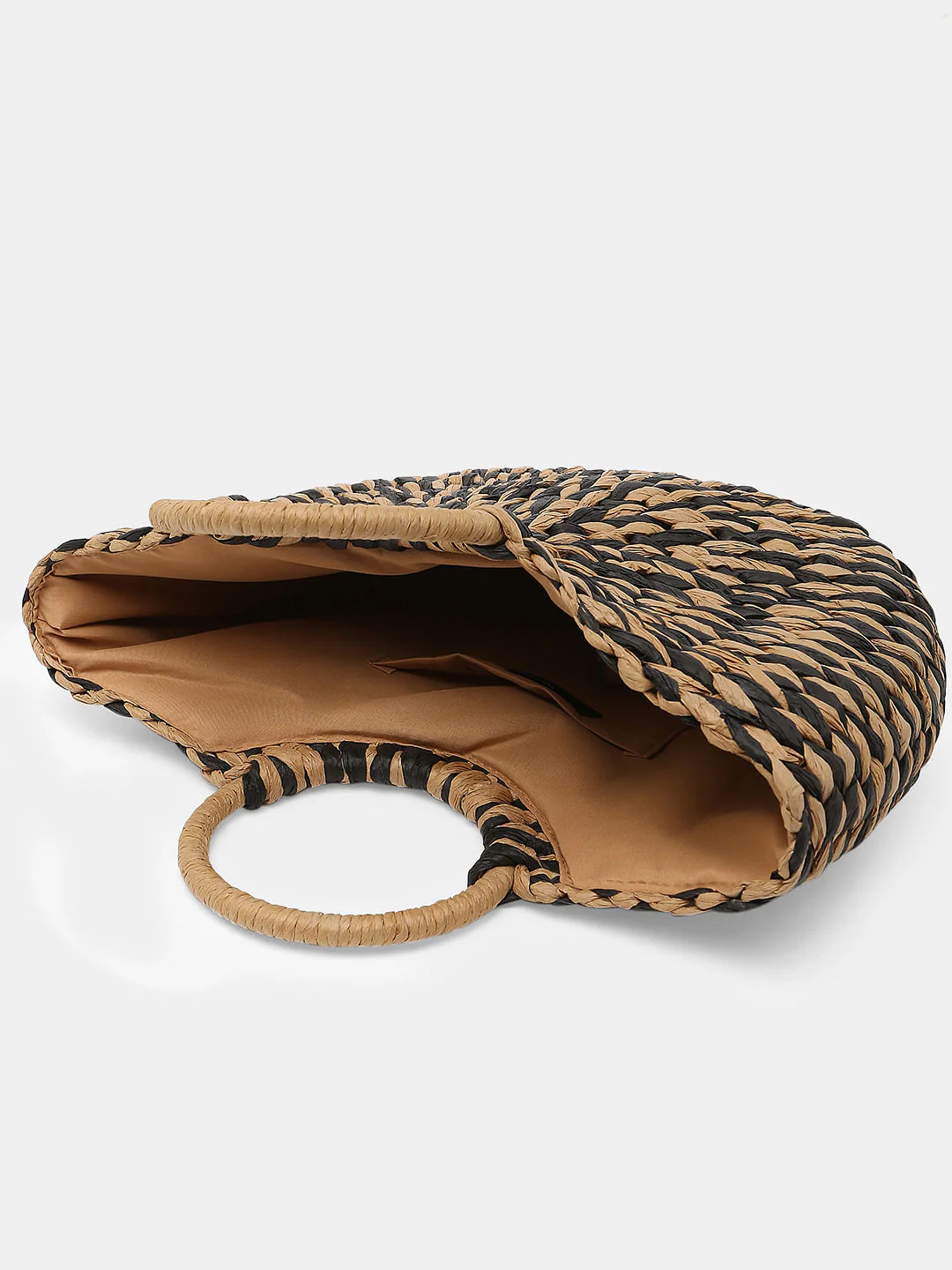 Black Braided Structured Bag - Image 3