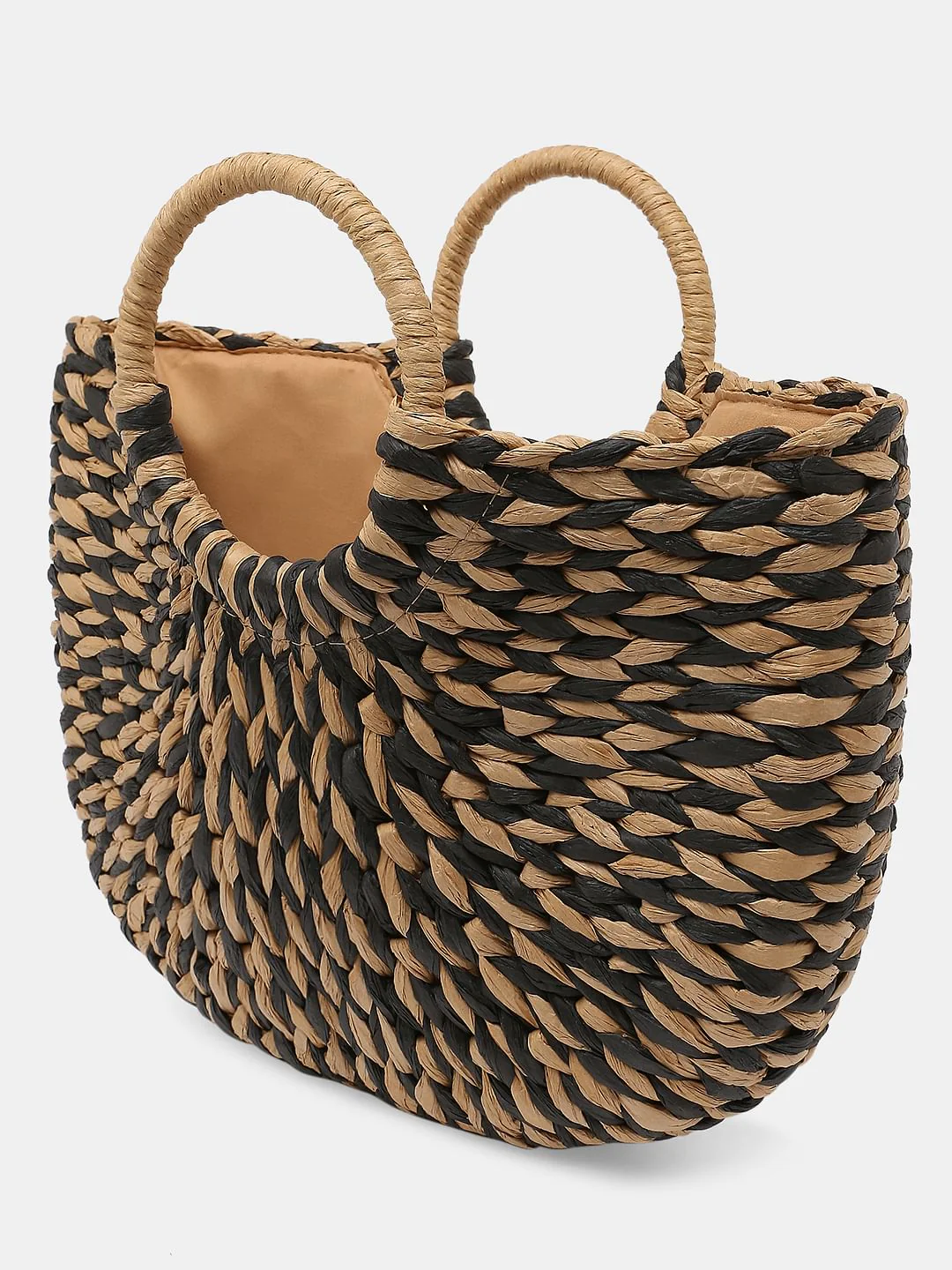 Black Braided Structured Bag - Image 4