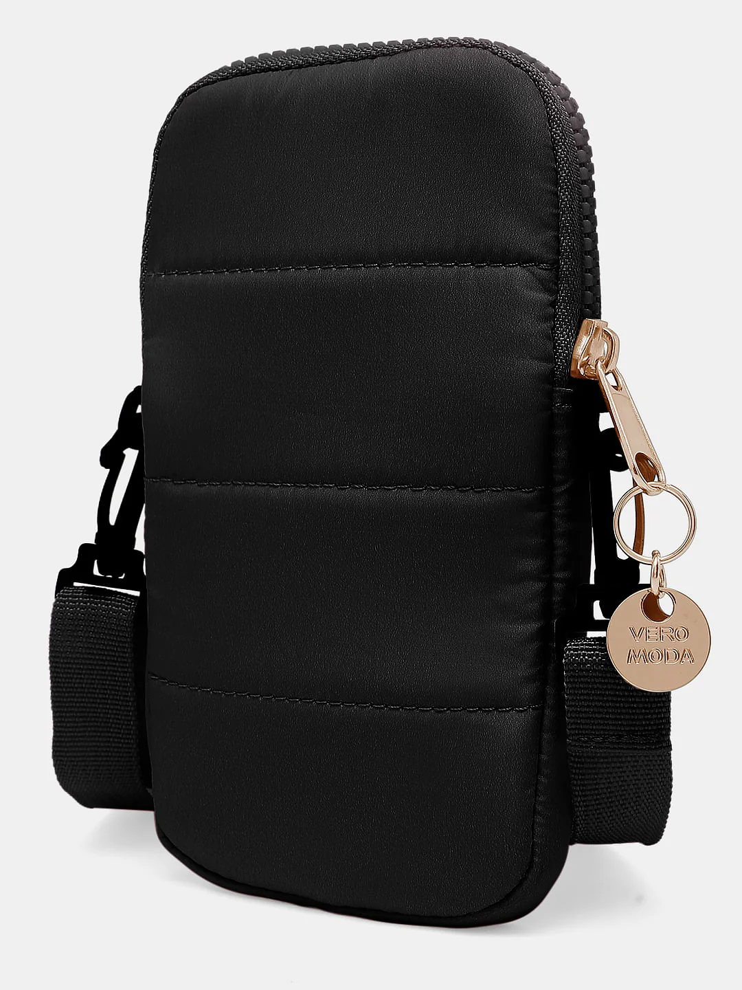 Black Textured Sling Bag - Image 3