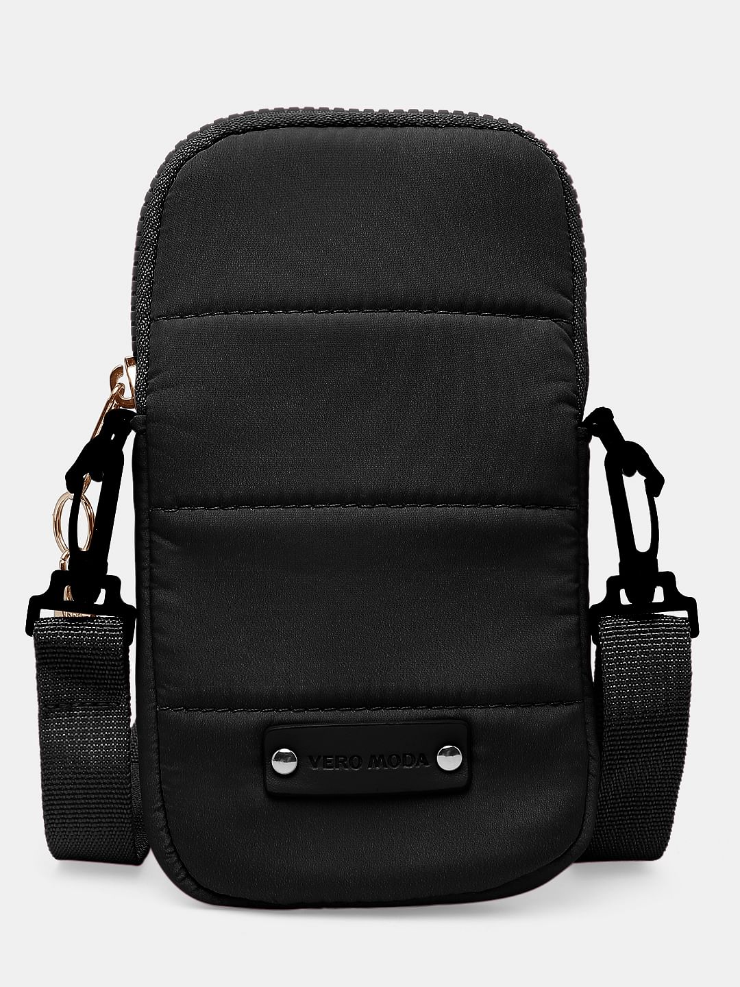 Black Textured Sling Bag - Image 4