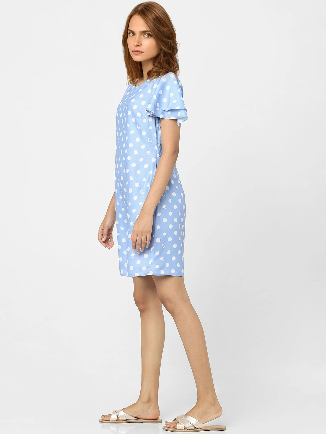 Blue Polka Dot Dress - Image 2