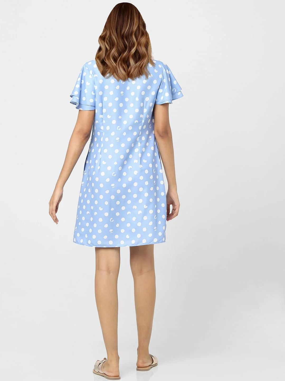 Blue Polka Dot Dress - Image 3