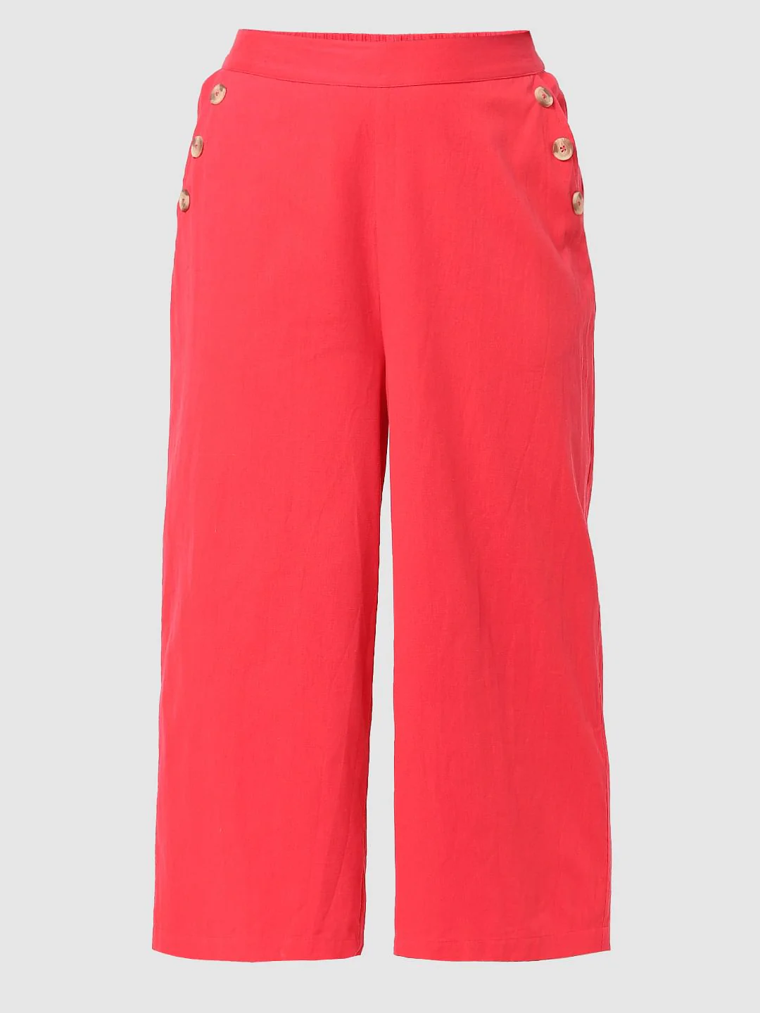 Fuschia Plain Coloured Trousers - Image 6