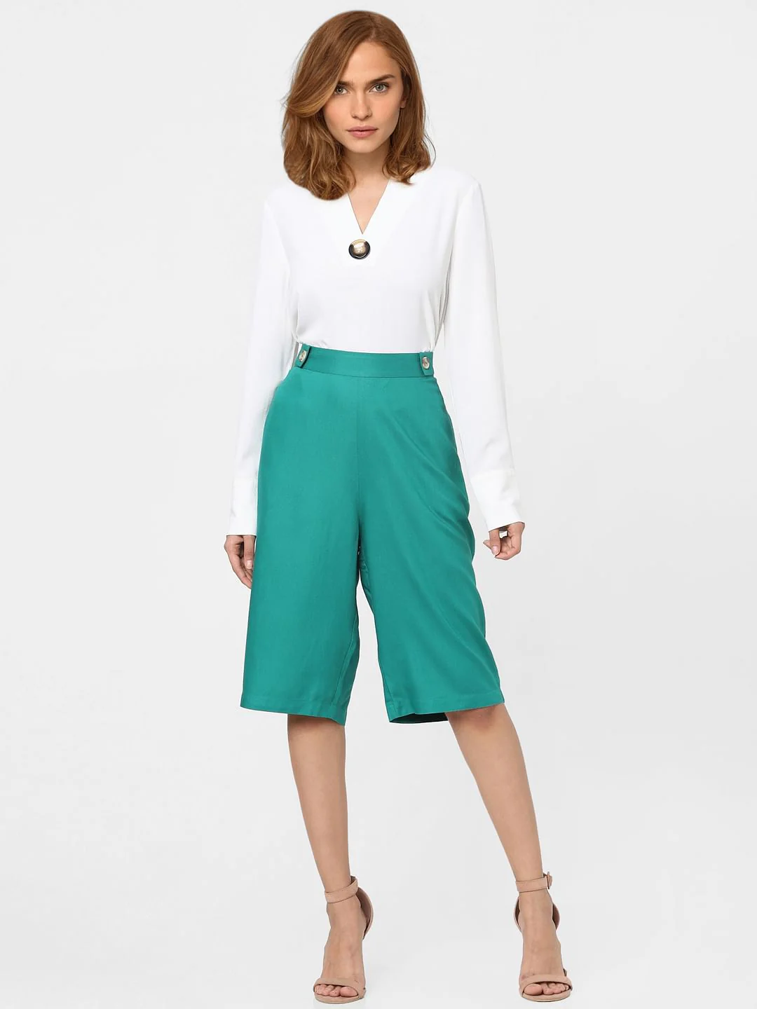 Green High Rise Pants - Image 4