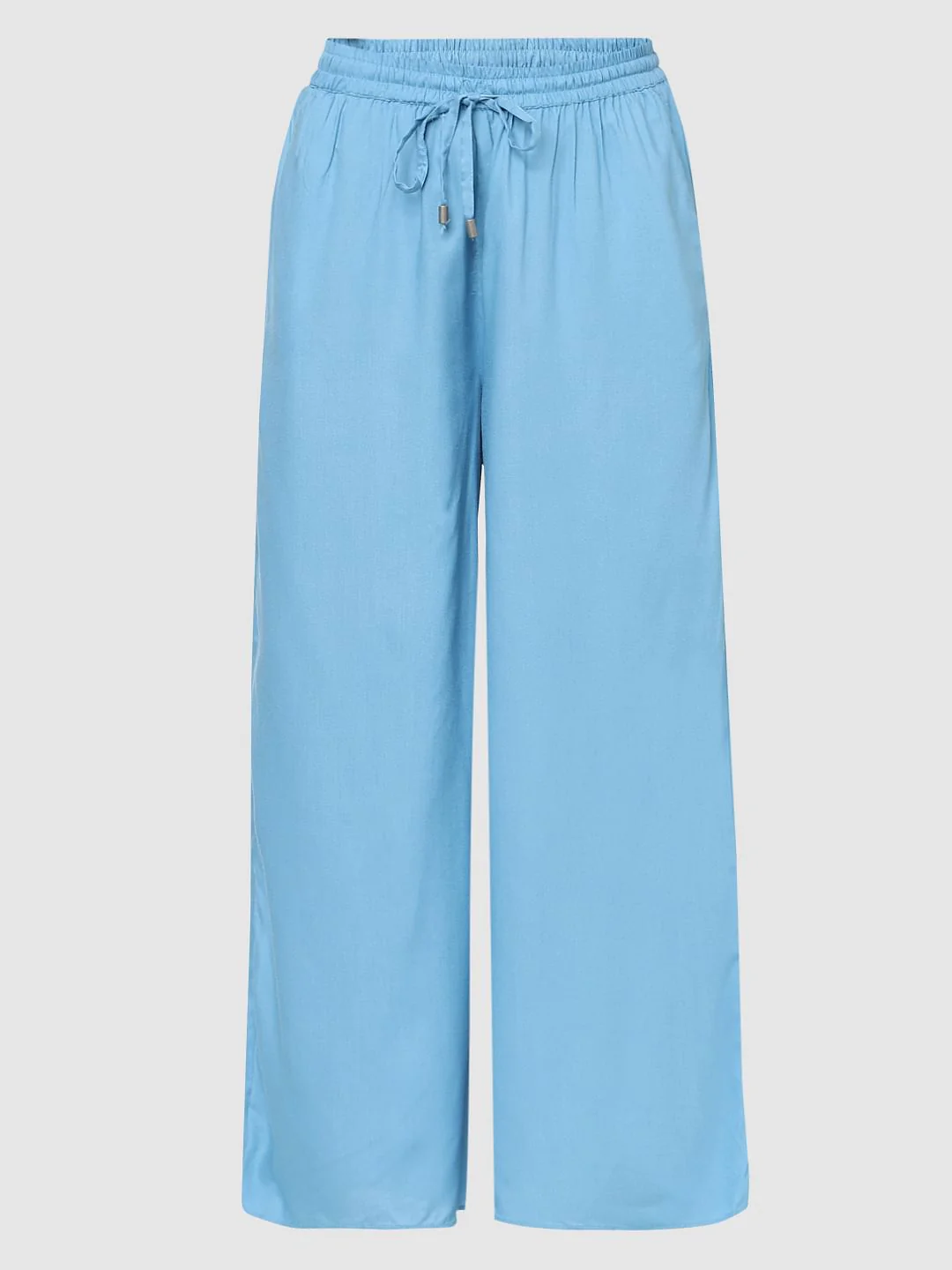 Blue High Rise Wide Leg Pants - Image 6