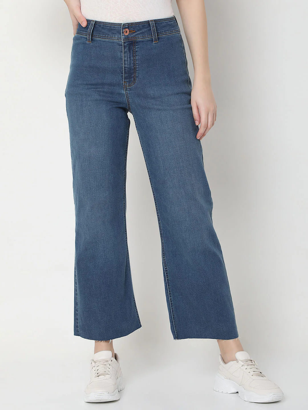 Blue High Rise Zoey Wide-Leg Jeans - Image 2