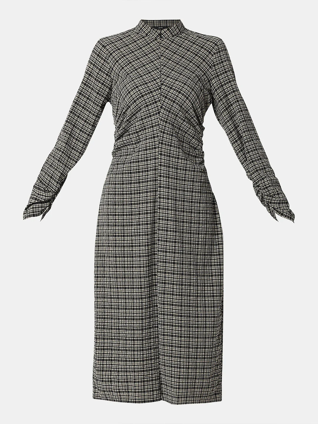 Black Printed Midi Dress - Image 7