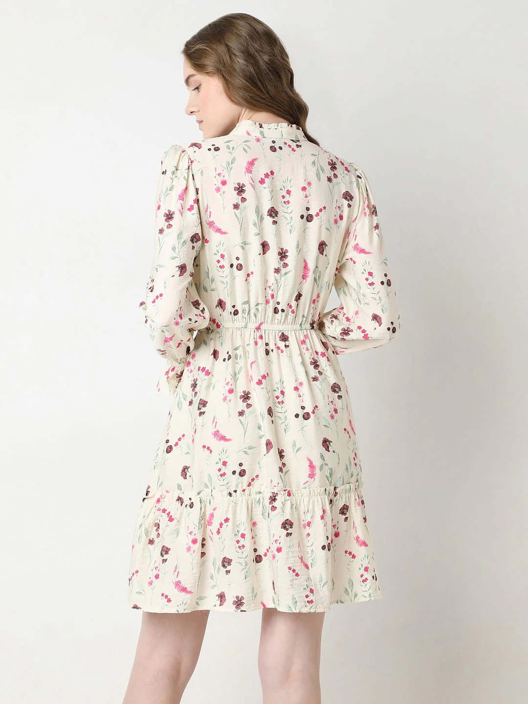Off-White Printed Fit & Flare Dress - Image 4