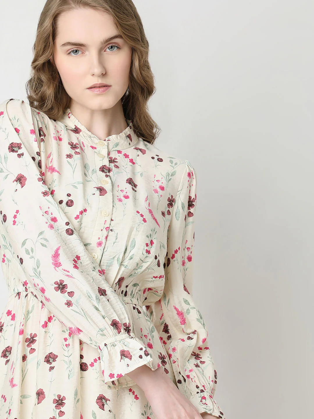 Off-White Printed Fit & Flare Dress - Image 6