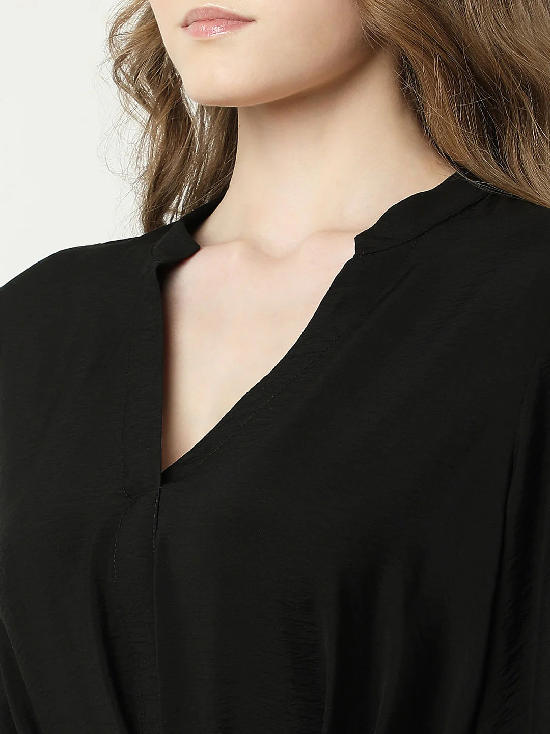 Black Tiered Fit & Flare Dress - Image 8