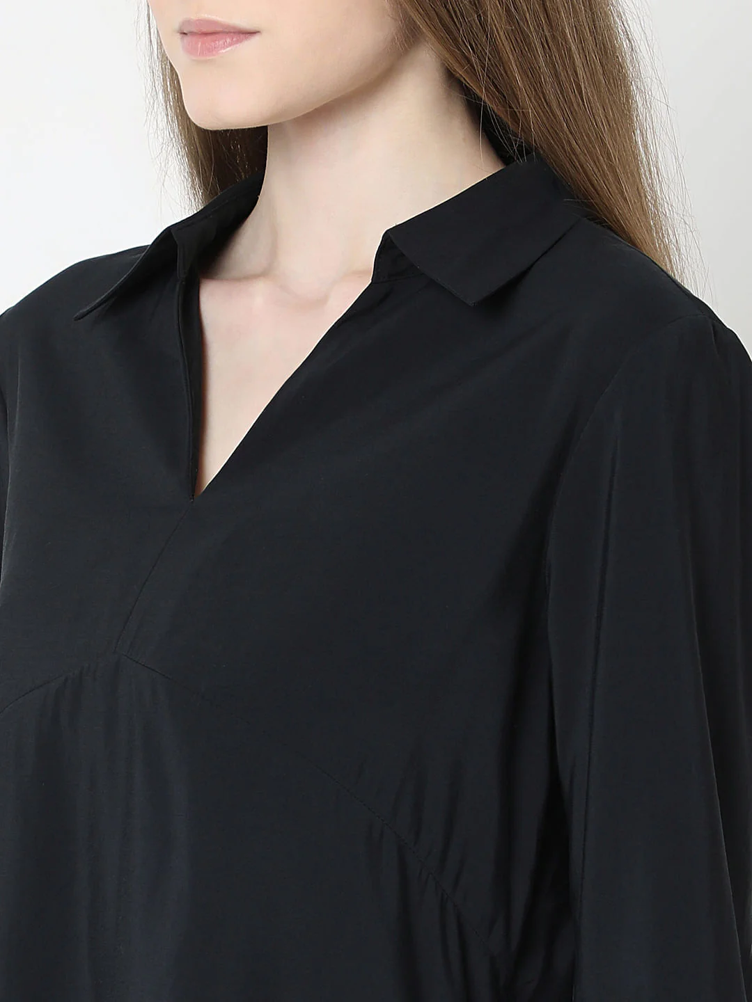 Black V-Neck Shirt - Image 8