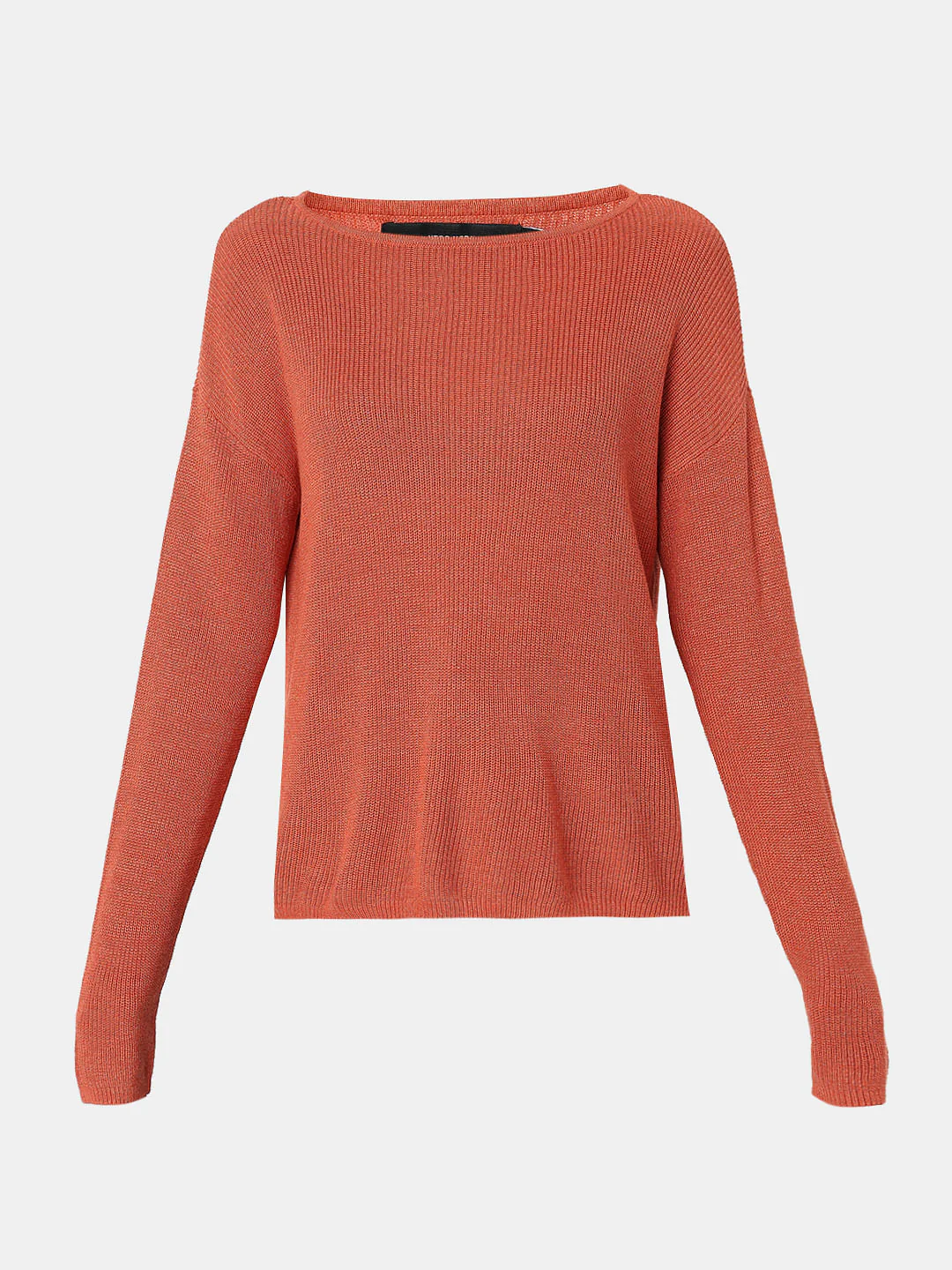 Red Boatneck Long Sleeve Pullover - Image 7