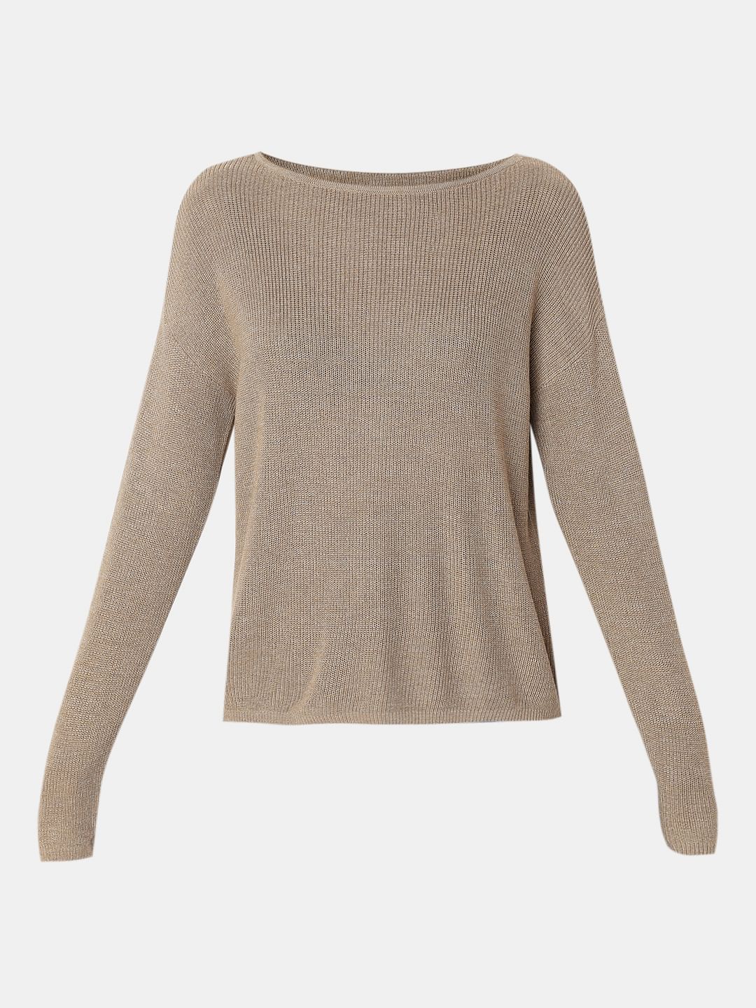Beige Boatneck Pullover - Image 7