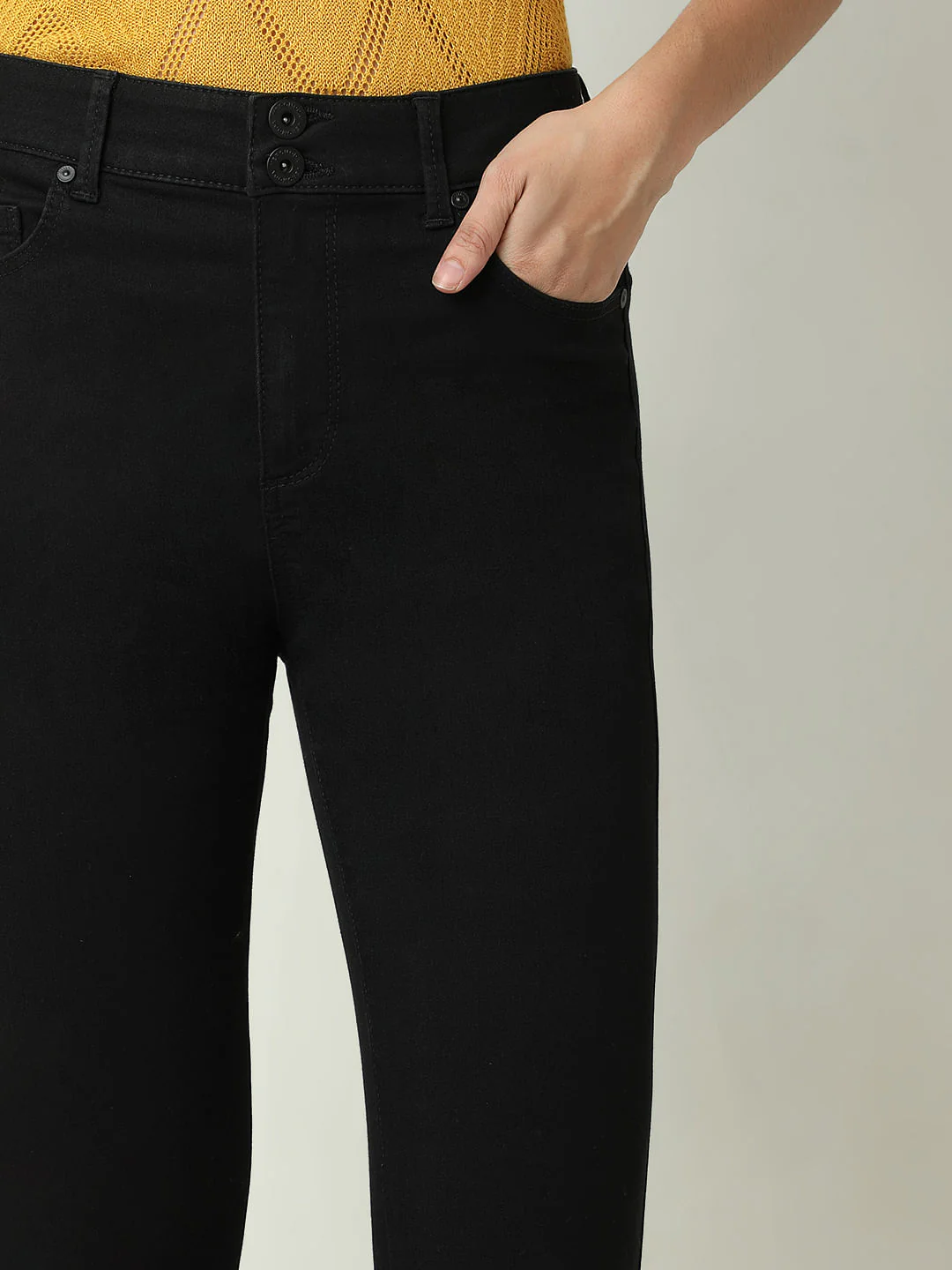 Double Button Slim Fit Jeans - Image 6
