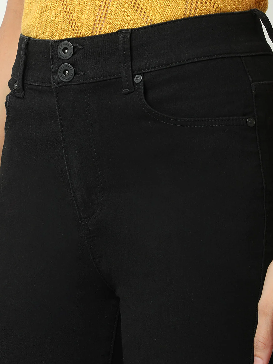 Double Button Slim Fit Jeans - Image 8