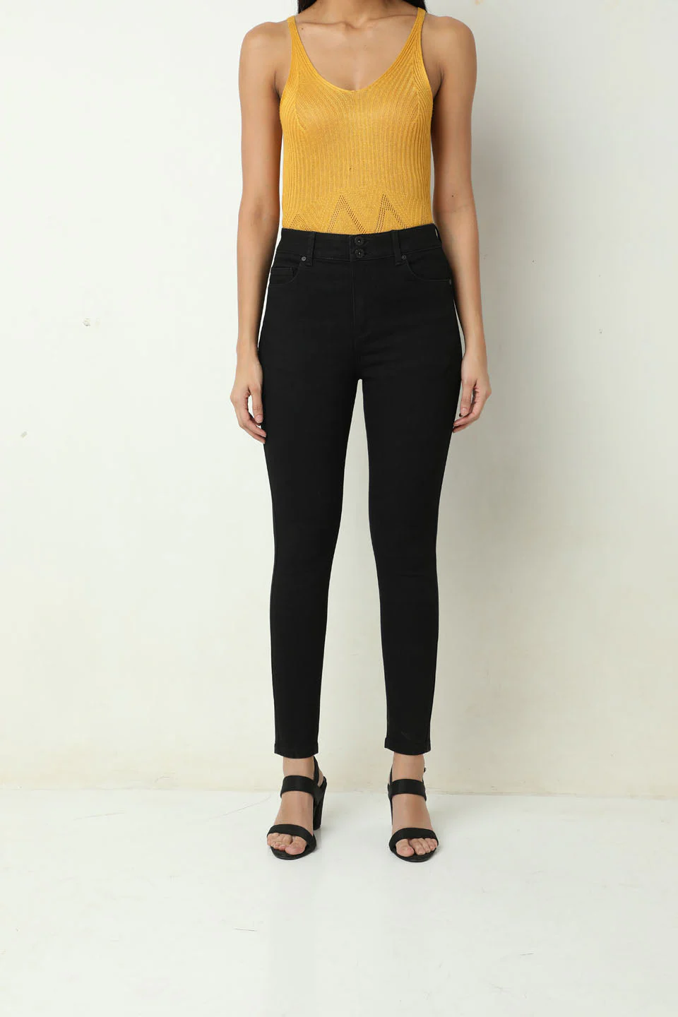 Double Button Slim Fit Jeans - Image 9