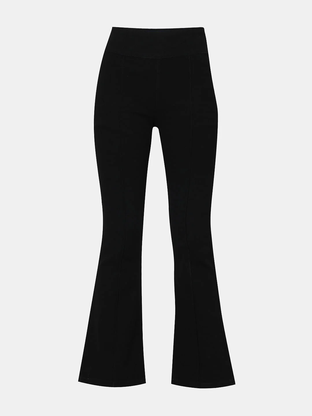 Black High Rise Flared Jeans - Image 7