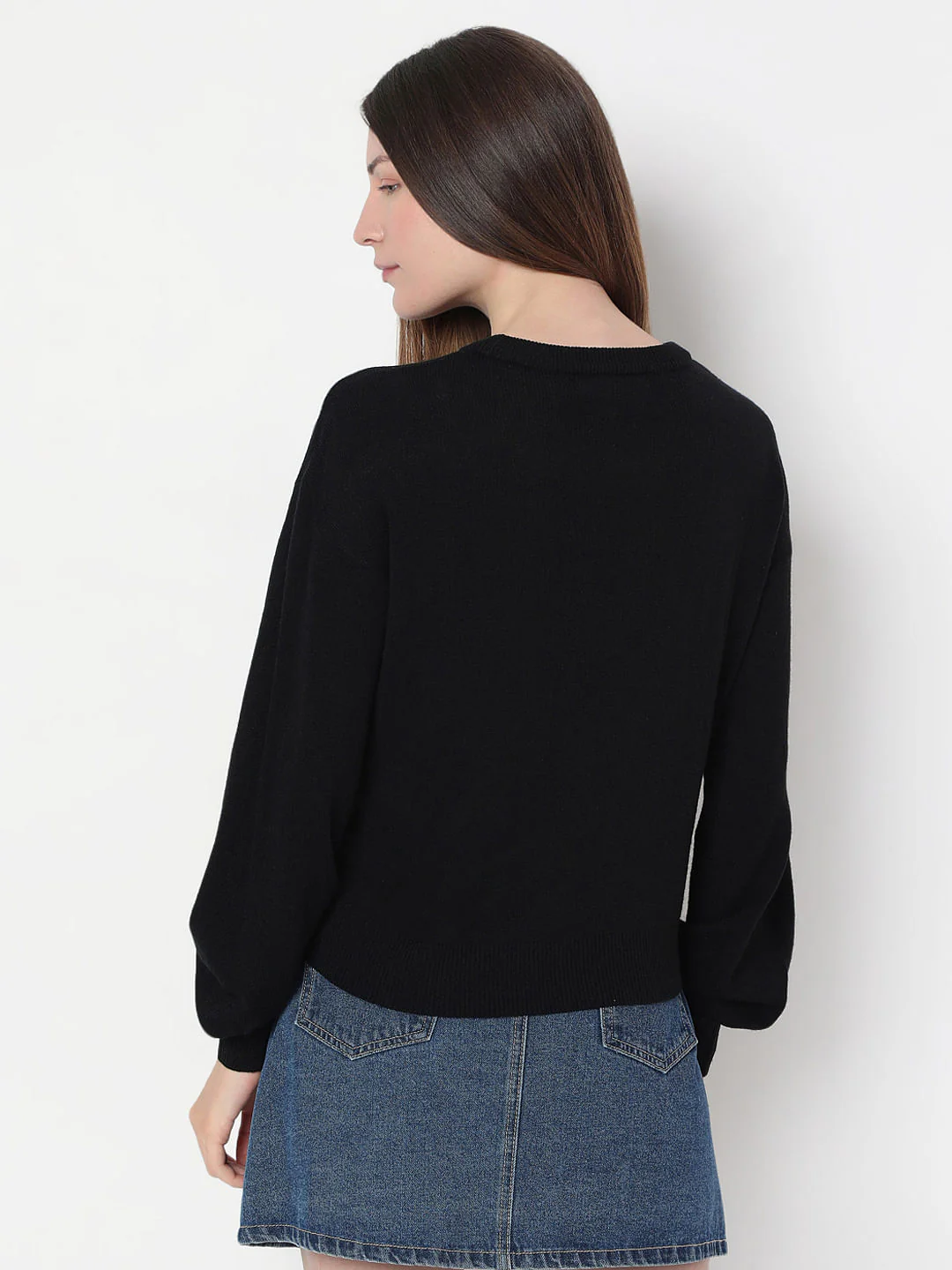 Black Christmas Print Pullover - Image 4