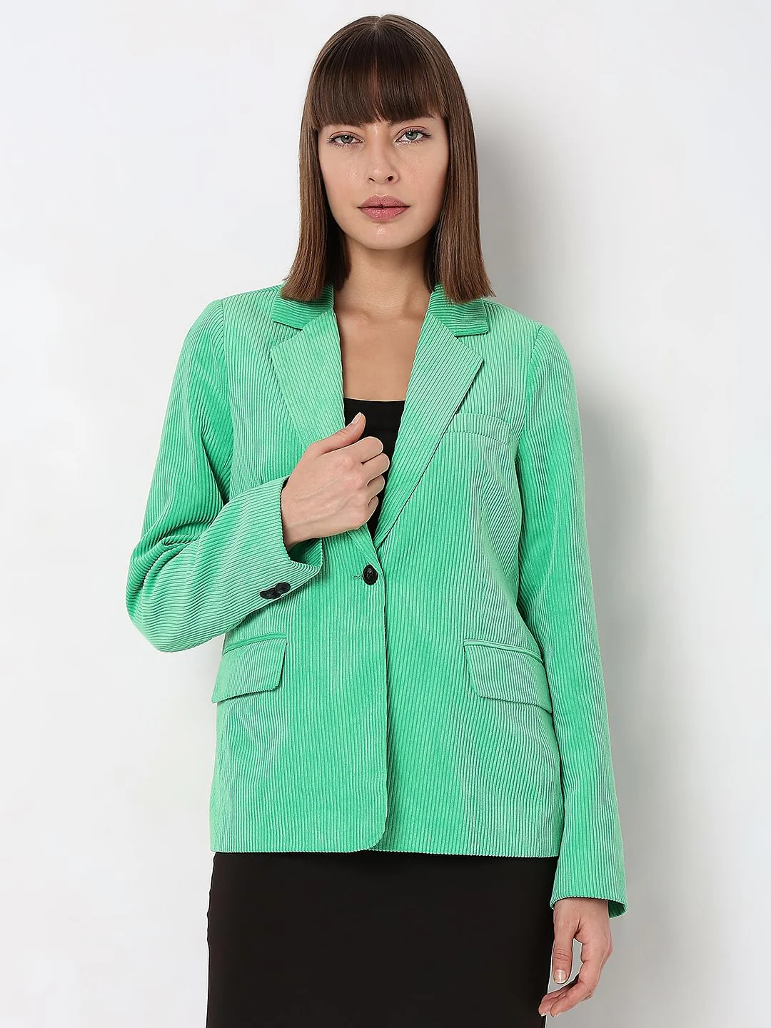 Green Corduroy Blazer - Image 2