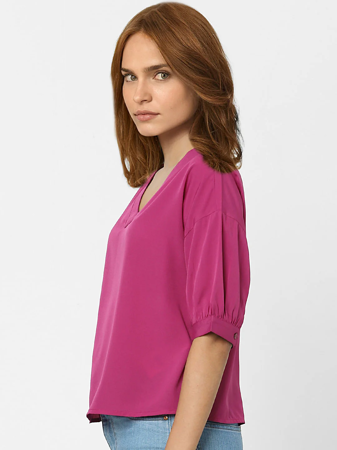 Pink V-Neck Top - Image 2